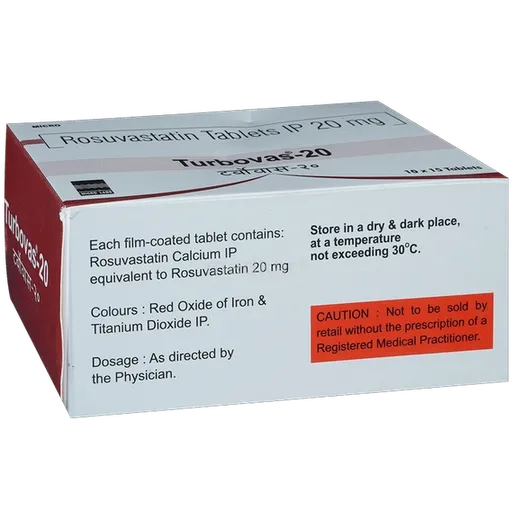 turbovas 20mg tablet 15's